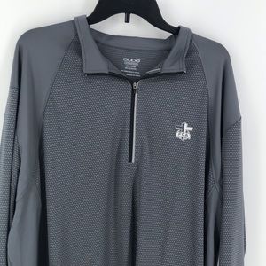 Men’s OOBE 1/4 zip Impulse Charcoal Gray Shirt 2XL